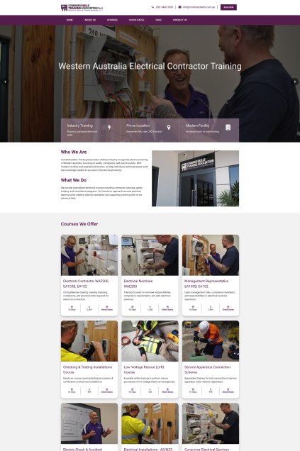 Combined Skills Training Association Website & Digital Presence