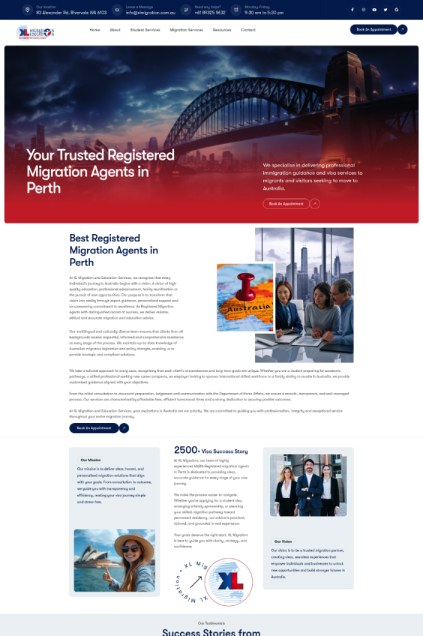 XL Migration Immigration Consultancy Website